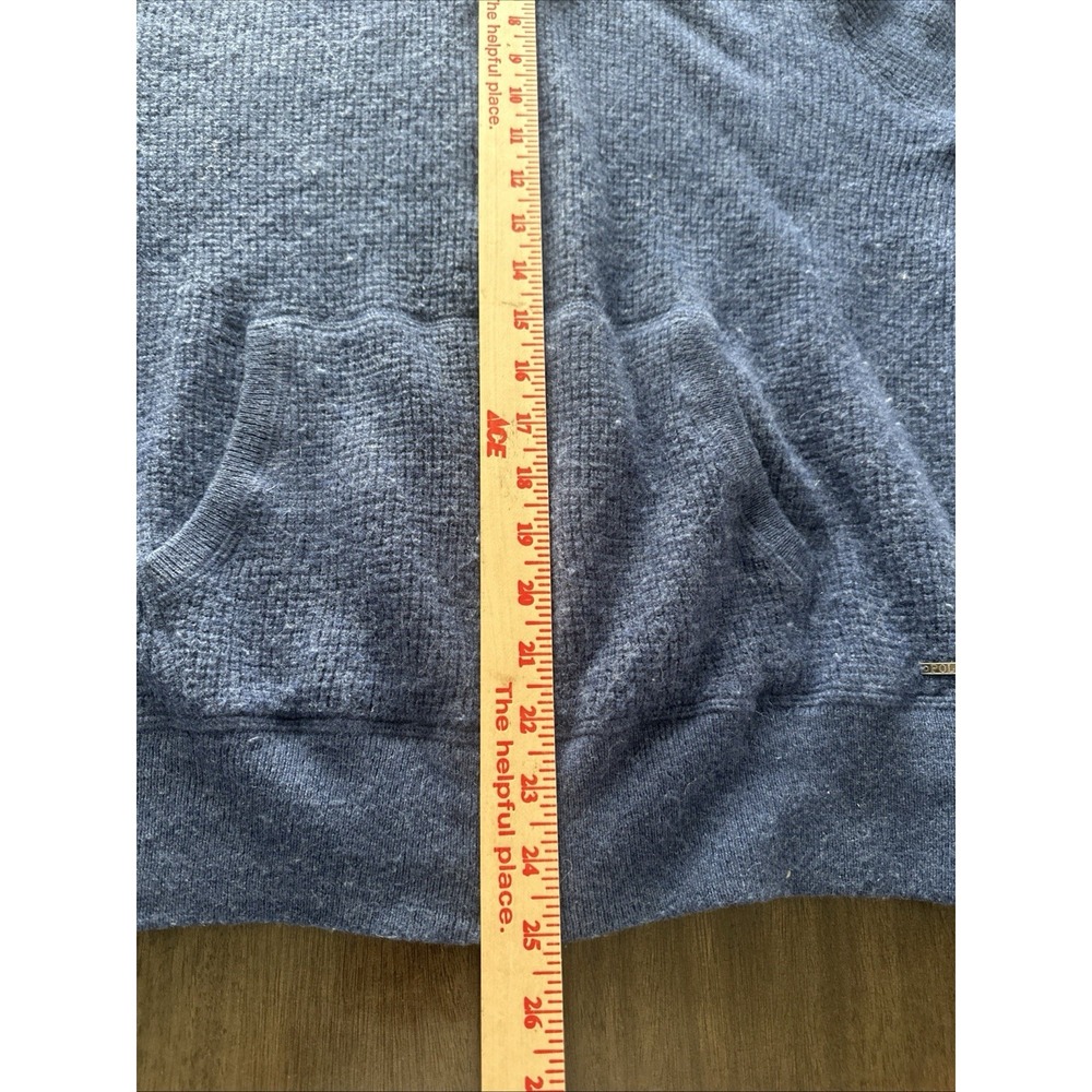 Polo Ralph Lauren 100% Cashmere Full Zip Hoodie Knit Sweater Blue Men's Size M - Picture 7 of 7